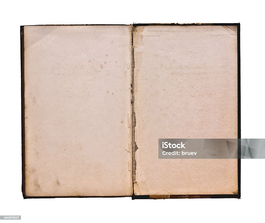 Das alte Buch, isoliert auf weißem Hintergrund - Lizenzfrei Alt Stock-Foto