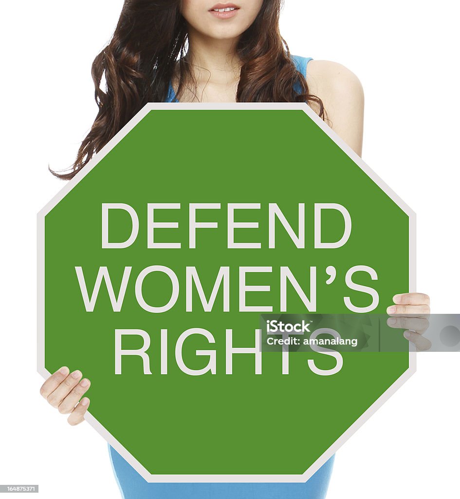 Rechte verteidigen Women's - Lizenzfrei Chancengleichheit Stock-Foto