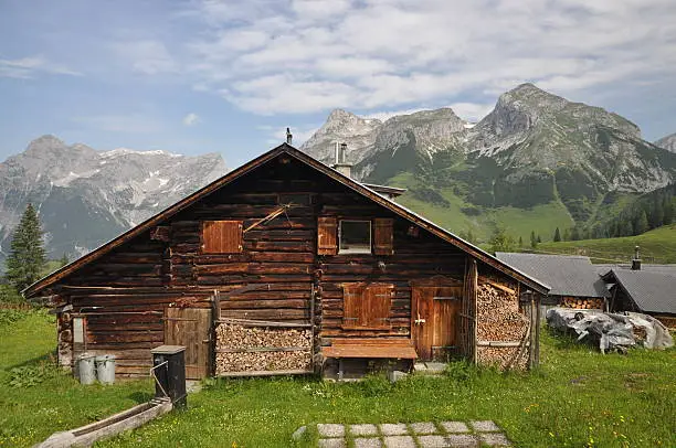 Mountain hut in Austria (Tennengebirge)