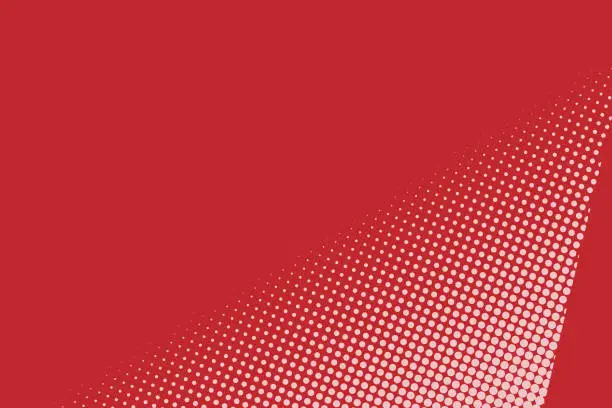 Vector illustration of Red Color Halftone Abstract Pattern Background. Vintage. Wallpaper. Vector