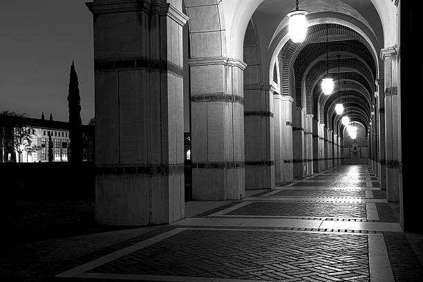 old corridor stock photo