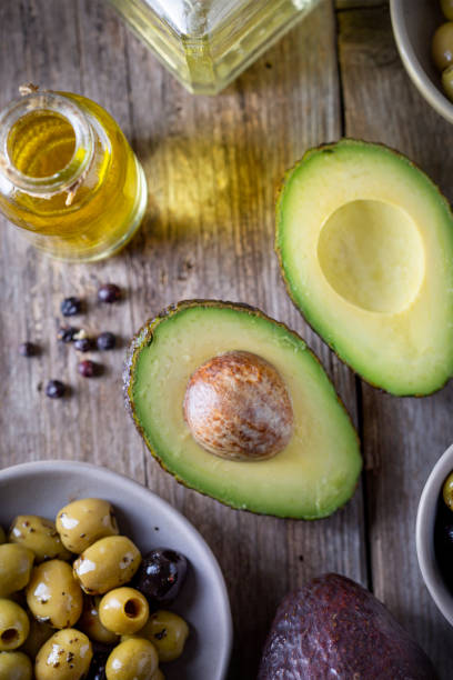 istock Avocado, olives and oil 1648773559