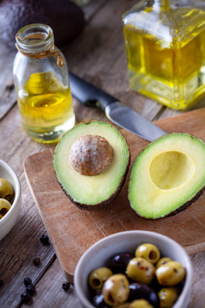 istock Avocado, olives and oil 1648774099
