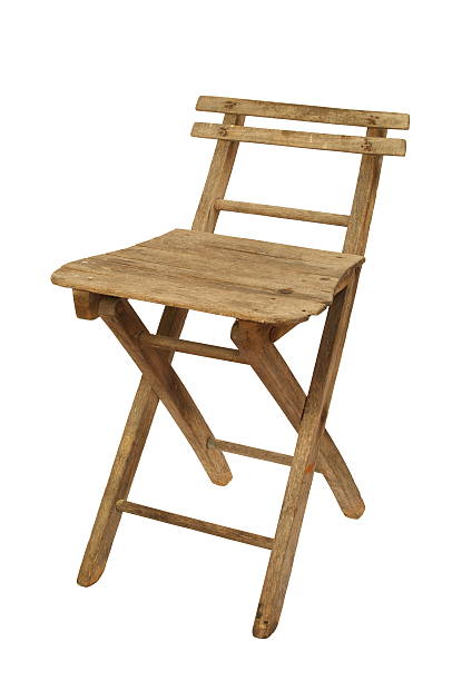istock Old Folding Wooden Chair 164878814