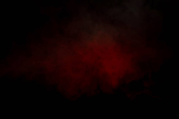 istock Orange and red steam on a black background. 1648797572