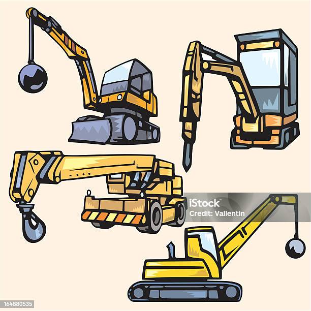 Veicolo Per Costruzioni Illustrazioni Vettore - Immagini vettoriali stock e altre immagini di Affari - Affari, Ambientazione esterna, Attrezzatura