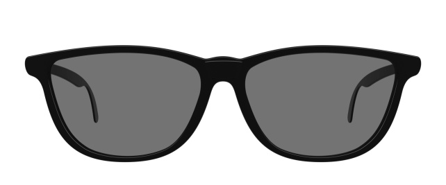 Nerd Style Eye Glasses Isolated on White,