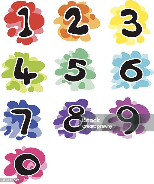 Funky Vector Numbers Funky Numbers Stock Illustration - Download Image Now - Clip Art ...