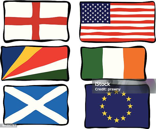 Szałowy Flags - Stockowe grafiki wektorowe i więcej obrazów Anglia - Anglia, Clip Art, Europa - Lokalizacja geograficzna