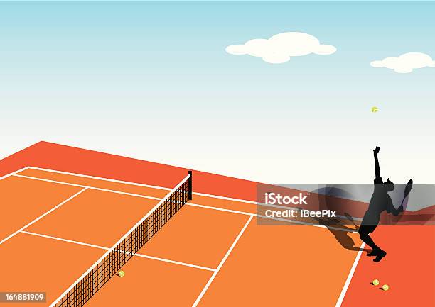 Ilustración de Jugador De Tenis y más Vectores Libres de Derechos de Red de tenis - Red de tenis, Silueta, Actividades recreativas