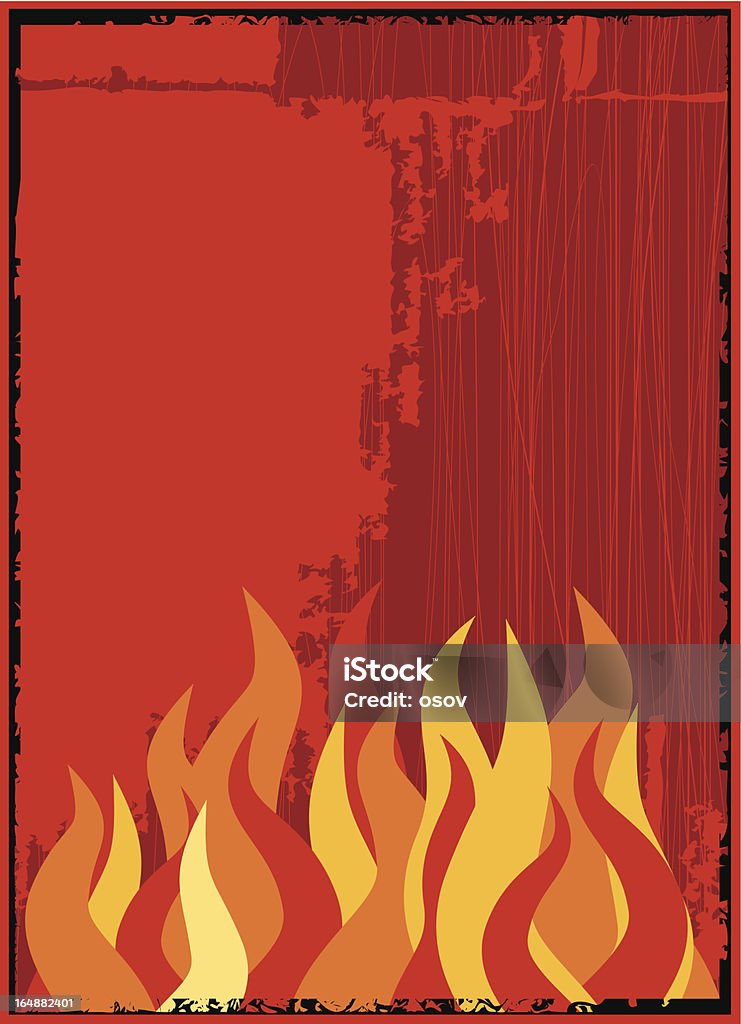 Vettore sfondo di fiamma - arte vettoriale royalty-free di Dipingere