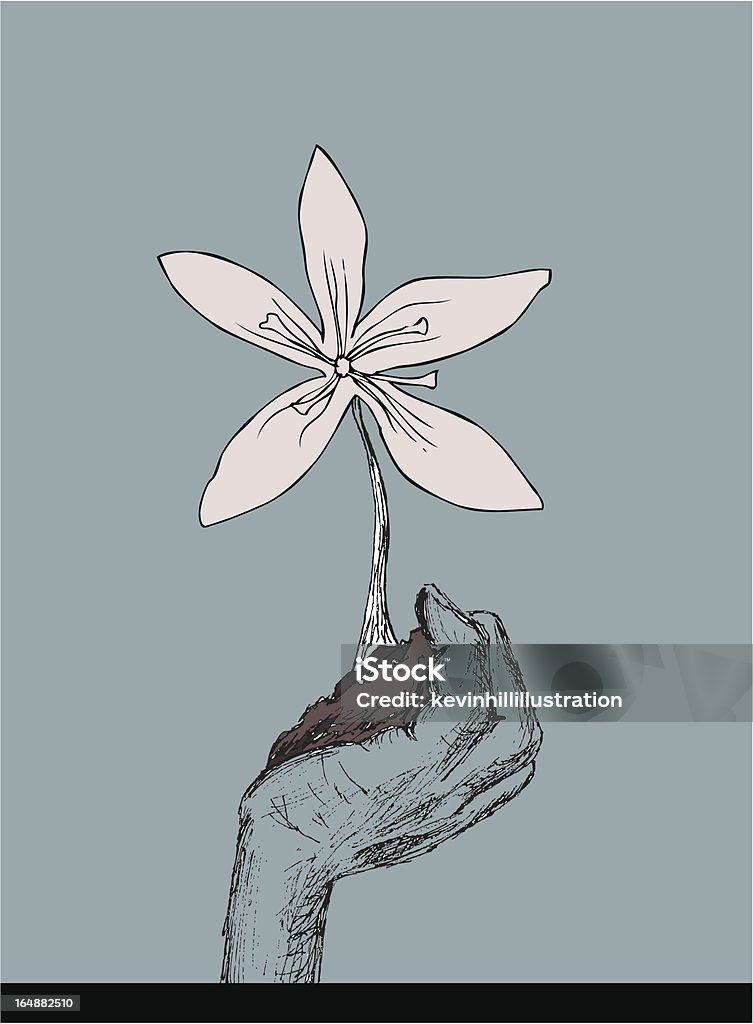 ハンド栽培 - イラストレーションのロイヤリティフリーベクトルアート