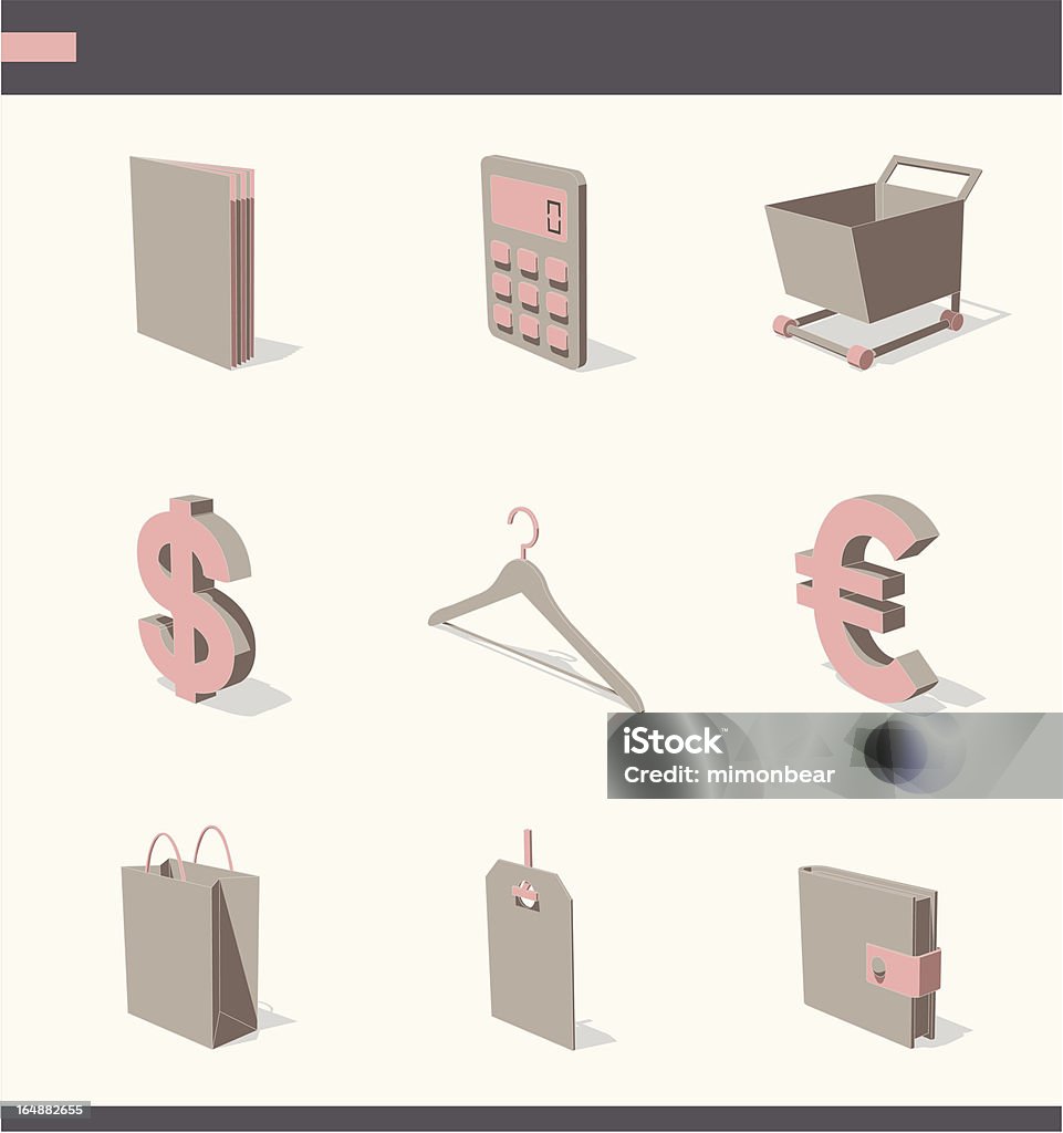 Szary 3D zestaw ikon 06 - Grafika wektorowa royalty-free (Abstrakcja)