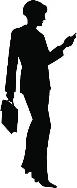 Vector illustration of Business Silhouette