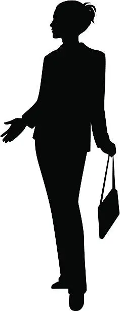 Vector illustration of Business Silhouette