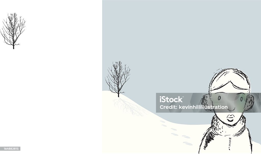 Snow Walk  Adult stock vector