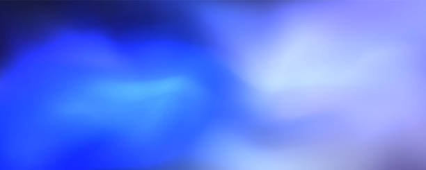 istock Blurred neon glow black, blue, pink and purple colors flow gradient background. Wide banner modern technology design 1648836992