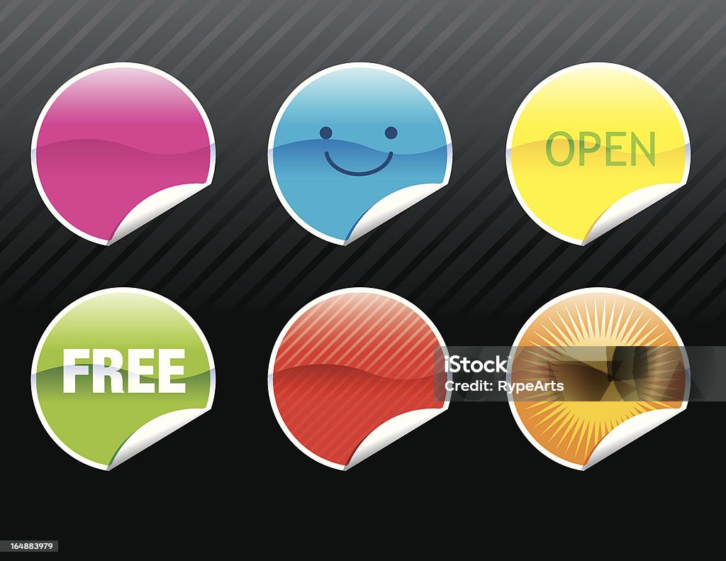 Shiny Sticker Vector Shiny Stickers Stock Illustration - Download Image Now ...