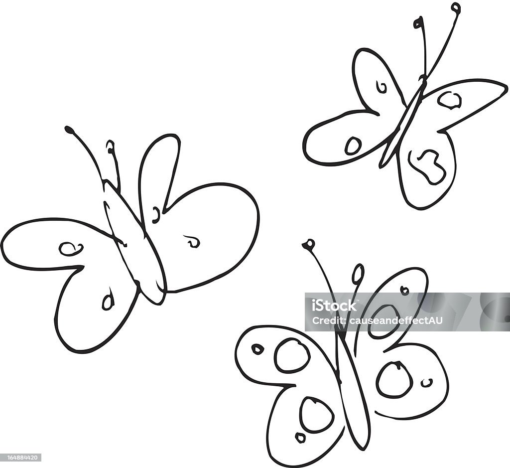 Ogród-motyle - Grafika wektorowa royalty-free (Część ciała zwierzęcia)
