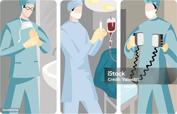 Ilustración de Ilustraciones Vectoriales Serie Médica y más Vectores Libres de Derechos de Doctor - Doctor, Paciente, Urgencias
