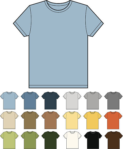 Tee Shirt modern colourways vector art illustration
