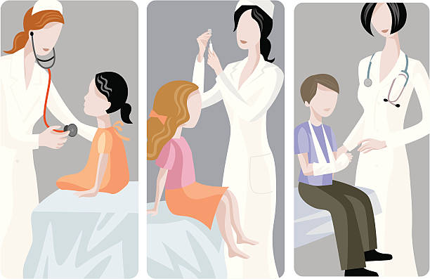 ilustrações, clipart, desenhos animados e ícones de medical ilustrações vetorizadas series - stethoscope human hand doctor handcarves
