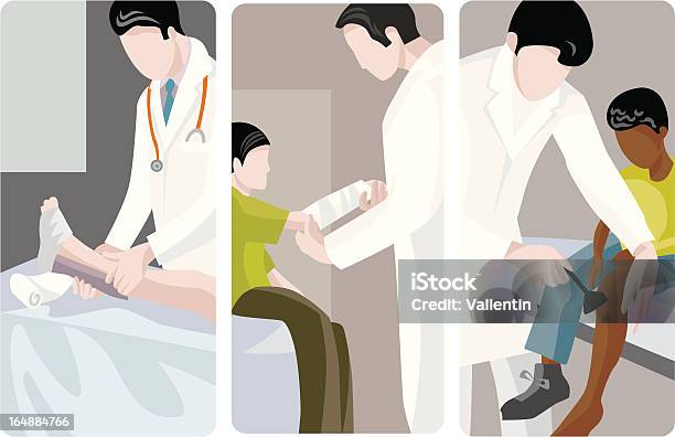 의료 벡터 일러스트 시리즈 의사에 대한 스톡 벡터 아트 및 기타 이미지 - 의사, 일러스트레이션, 환자