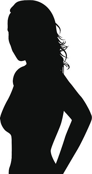 ilustrações, clipart, desenhos animados e ícones de no perfil 1 - breast large women stripper