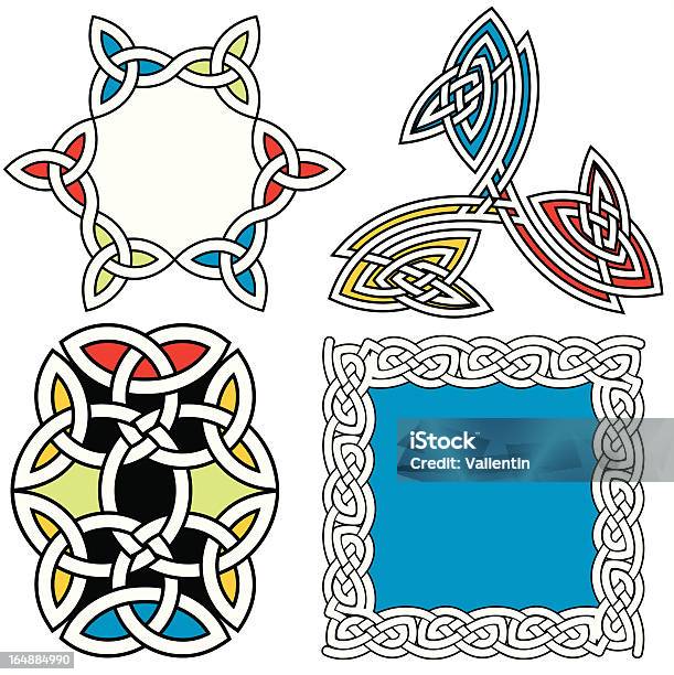 Ilustración de Serie Diseño Ejemplar Estilo Celta y más Vectores Libres de Derechos de Arabesco - Diseño - Arabesco - Diseño, Baranda, Estilo celta