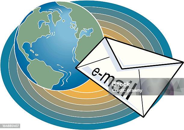 De Email - Arte vetorial de stock e mais imagens de Clip Art - Clip Art, Comunicação, Comunicação Global