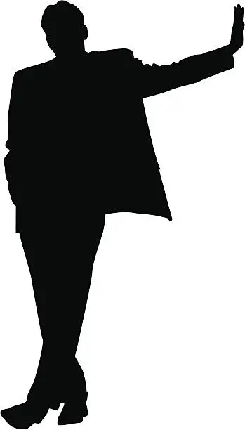 Vector illustration of Business Silhouette