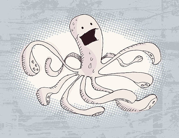 Octo heureux&nbsp;! - Illustration vectorielle