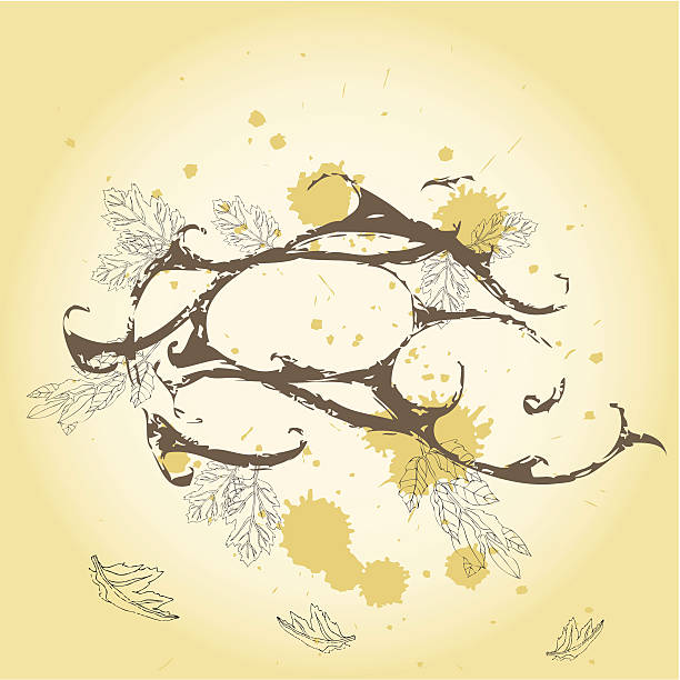 autumn background vector art illustration