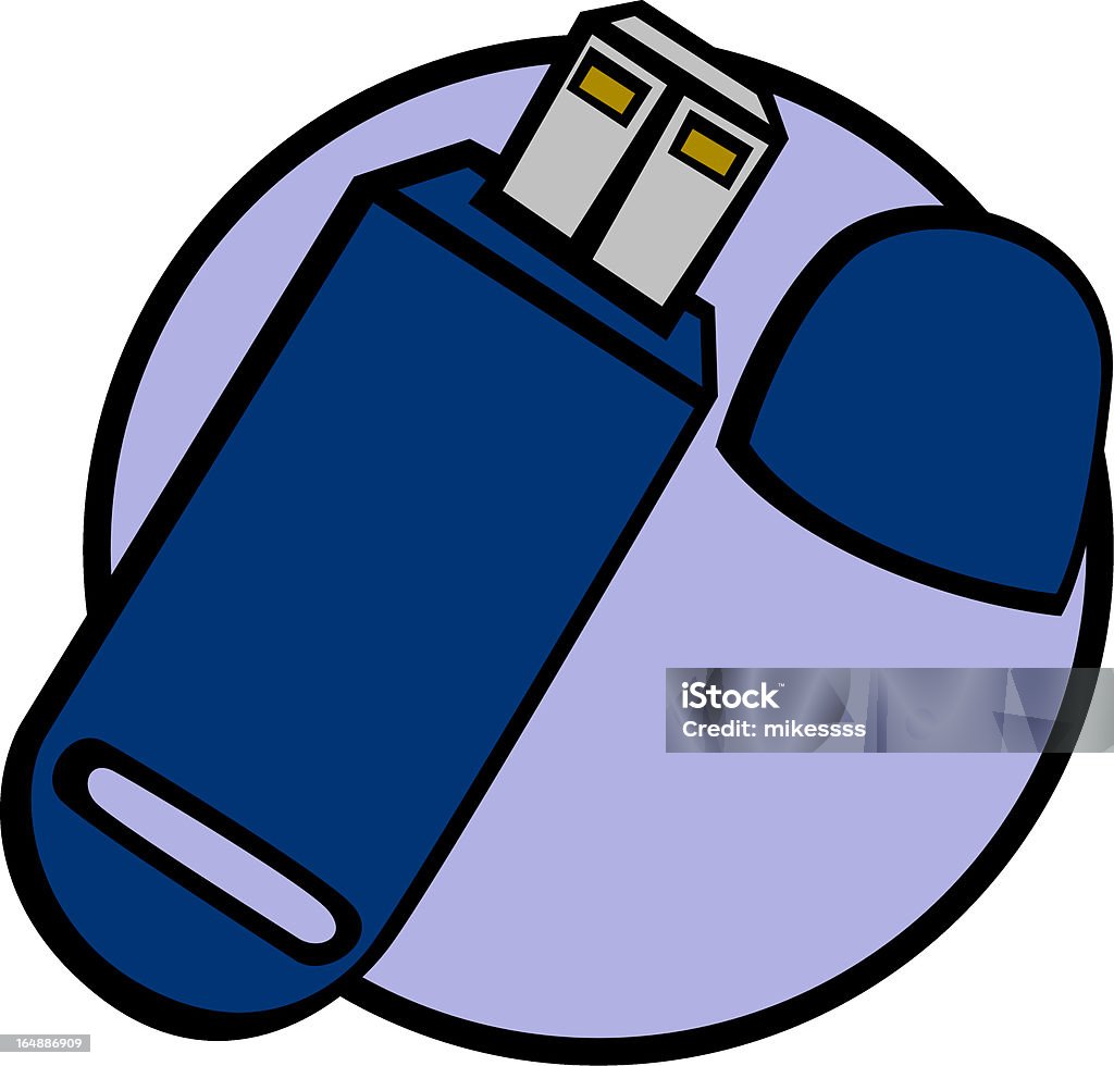 Usb Memory Vector Image Usb Portable Memory Stock Illustration - Download Image Now - Byte ...