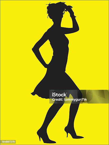 Dance Girl Vector Stock Illustration - Download Image Now - Activity, Adult, Beautiful People