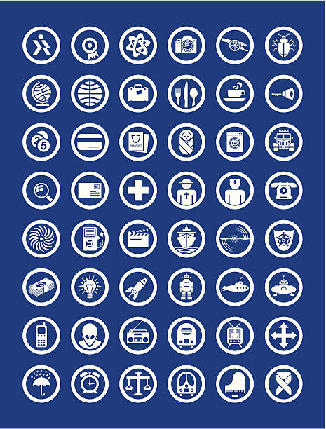 icons 2 "With download you get 48 vectorized icons for a lot of purposes. the thumbnail shows only 36 icons but you will get 6 more. the zip file contains a illustrator 8 file, illustrator eps and corel 8 and up. if you like it, please vote the illustration or left a comment. in my portfolio you can find more like this. thanx" cctv camera overlay stock illustrations