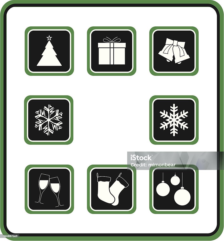 vector icon set 23: Noël - clipart vectoriel de Abstrait libre de droits
