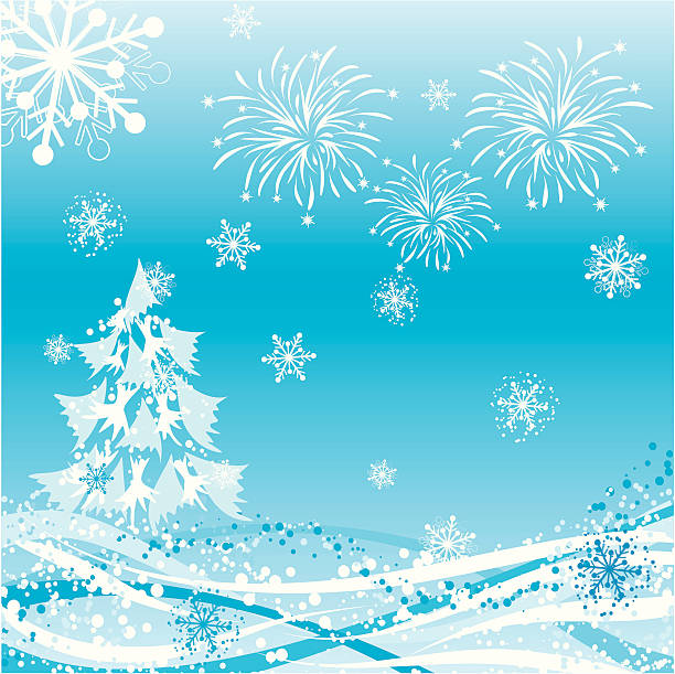 ilustrações de stock, clip art, desenhos animados e ícones de fundo de inverno, vector - january winter icicle snowing