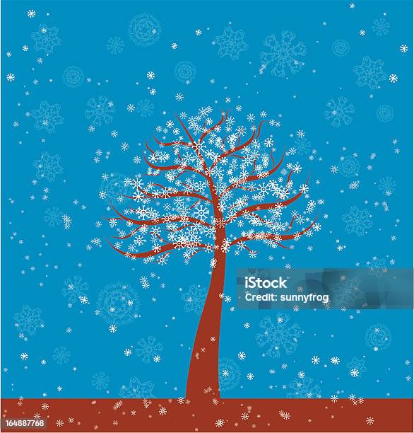 겨울맞이 나무 벡터 0명에 대한 스톡 벡터 아트 및 기타 이미지 - 0명, 개념, 겨울