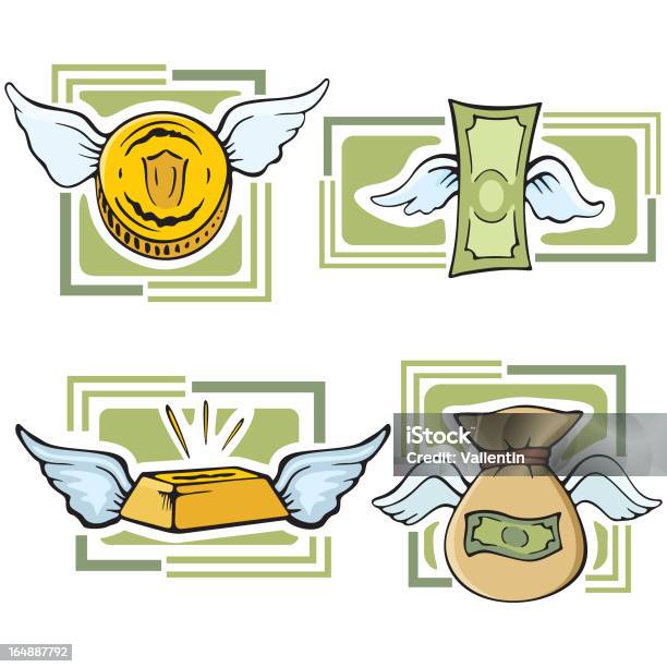 Ilustração De Dinheiro Série Voar Dinheiro Vector - Arte vetorial de stock e mais imagens de Atividade bancária