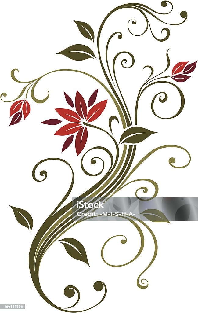 Fleur - clipart vectoriel de Abstrait libre de droits