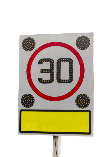 istock speed reduction sign isolated on white background 1648879929
