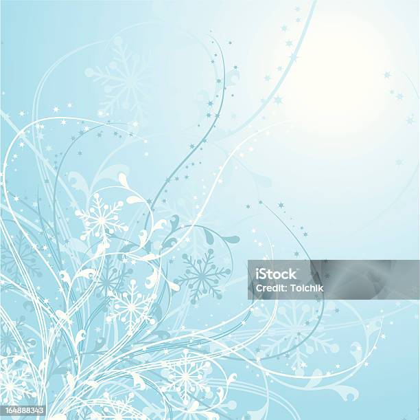 Ilustración de Navidad Snowflakes Background Vector y más Vectores Libres de Derechos de Abstracto - Abstracto, Arte y artesanía, Carámbano