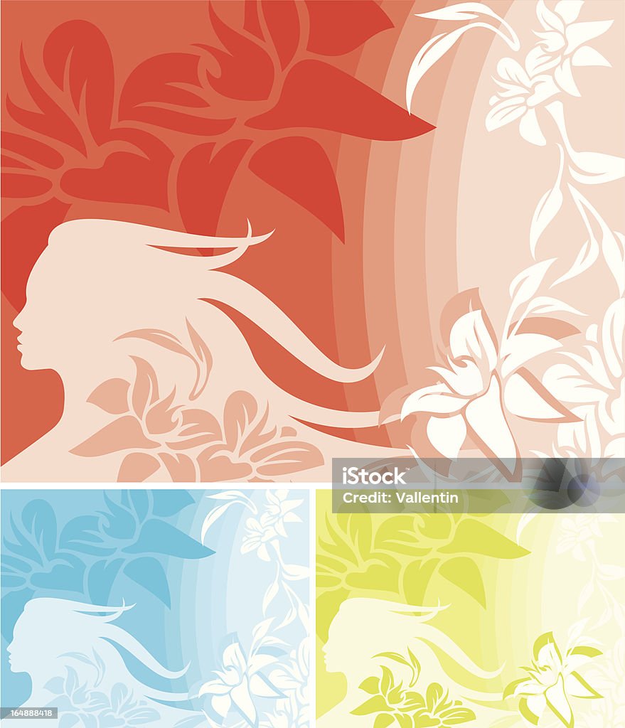 Floral Background Series Vector background with floral ornaments. Adult stock vector