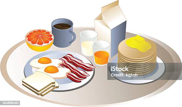 Ilustración de Desayuno Completo y más Vectores Libres de Derechos de Acabar - Acabar, Alimento, Bebida