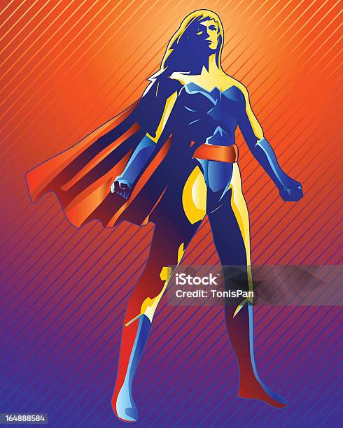 Vetores de Super Mulher e mais imagens de Heróis - Heróis, Letra X, 1960-1969
