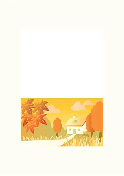 Vector illustration of autumn environs (vector)