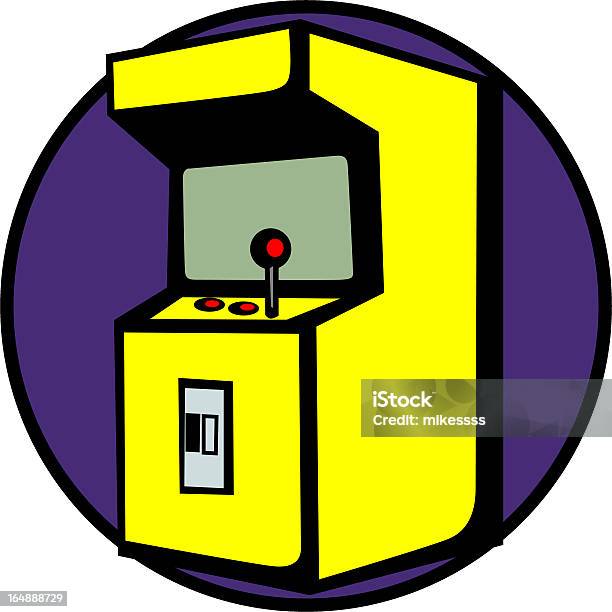 Ilustración de Galería Videogame Máquina y más Vectores Libres de Derechos de Billete de admisión - Billete de admisión, Sala de máquinas recreativas, Actividad