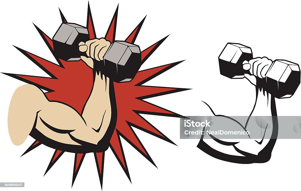 Biceps Curl - clipart vectoriel de Biceps libre de droits