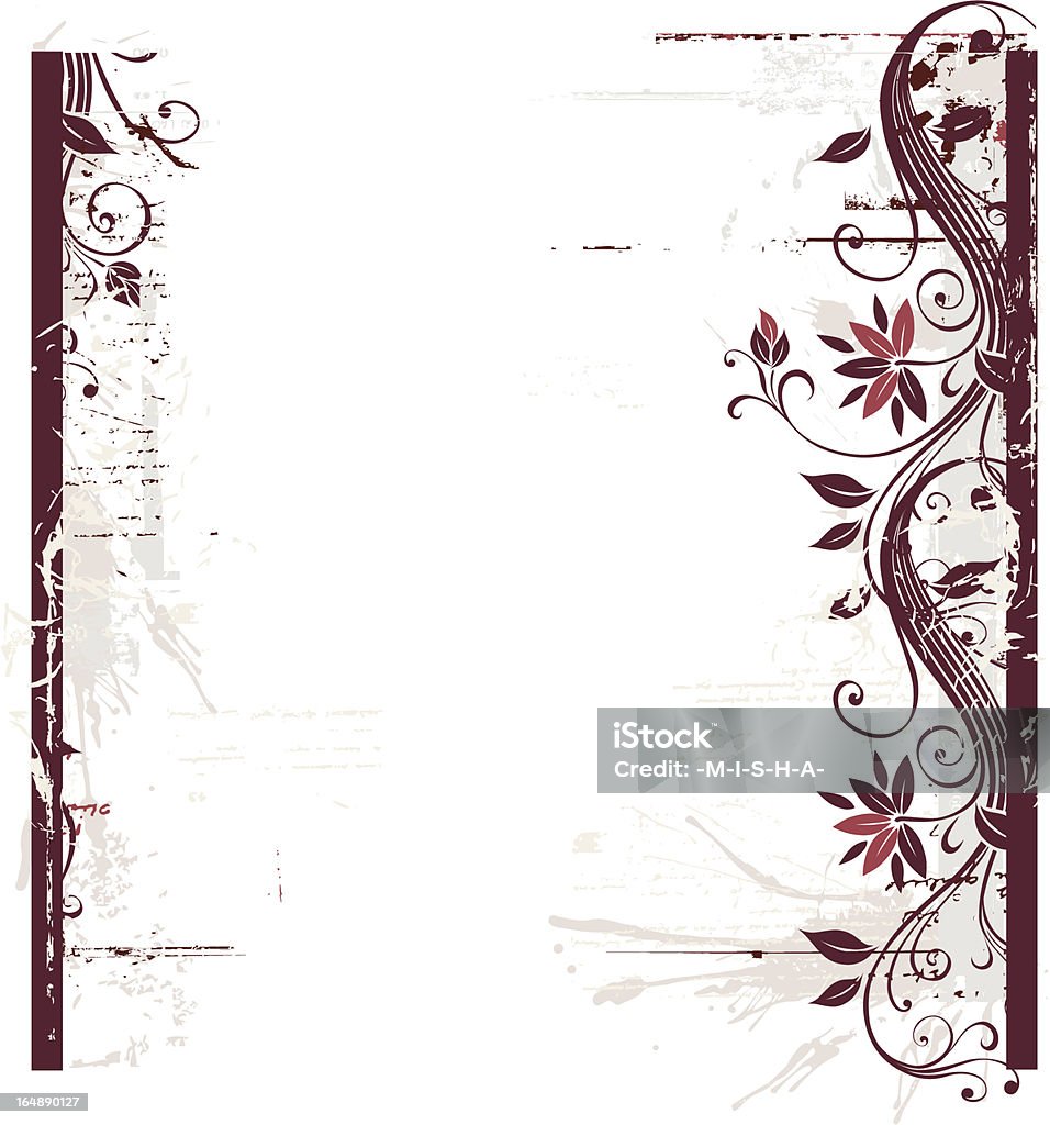 Fundo floral Grunge - Royalty-free Abstrato arte vetorial